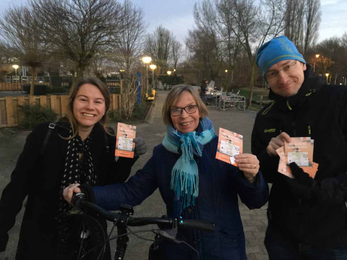 Complimenten en korting voor fietsers De Hoogstraat