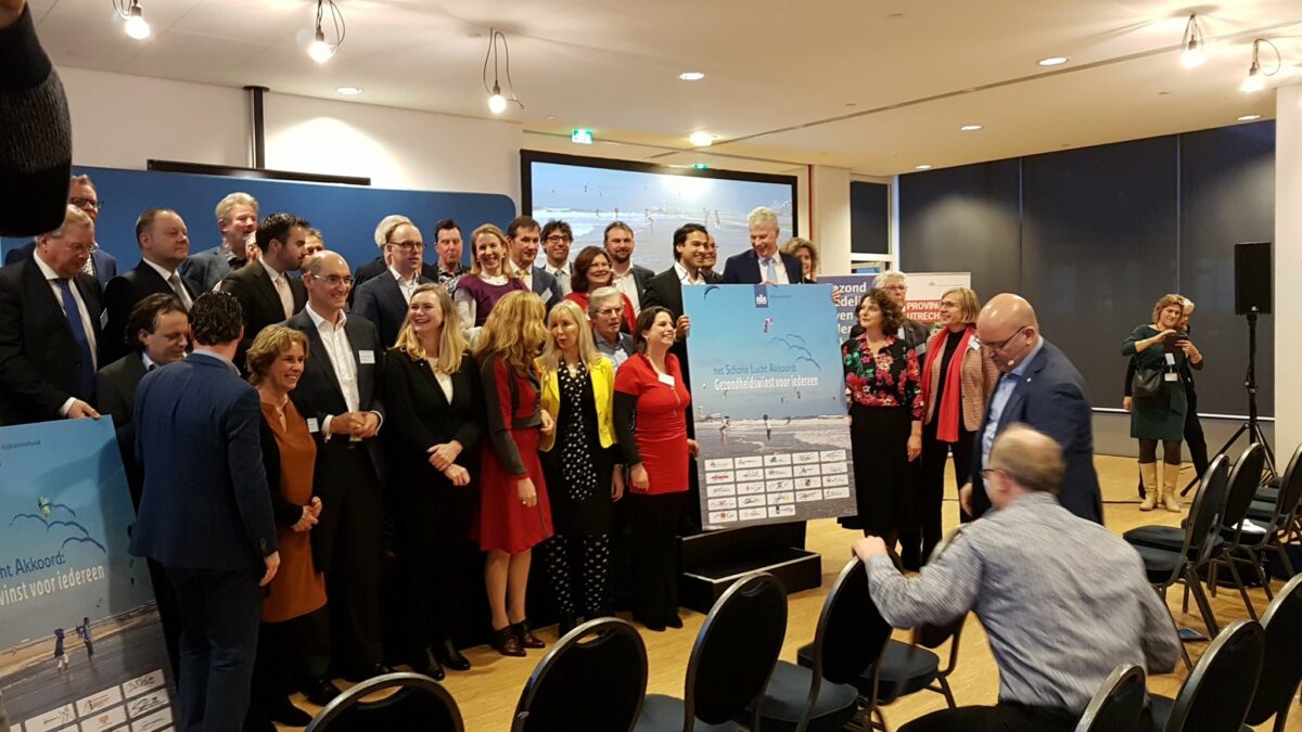 Utrecht ondertekent Schone Lucht Akkoord