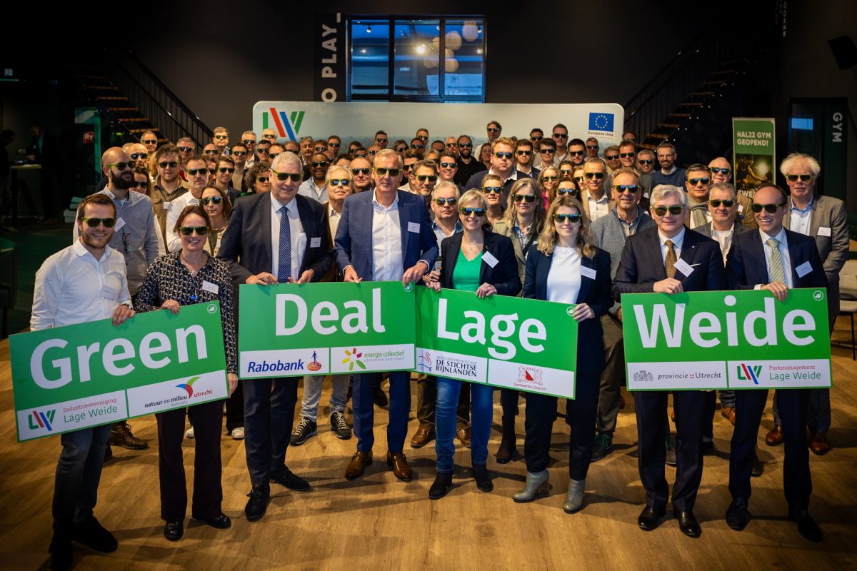 Overheden en marktpartijen tekenen Green deal voor verduurzaming bedrijventerrein Lage Weide
